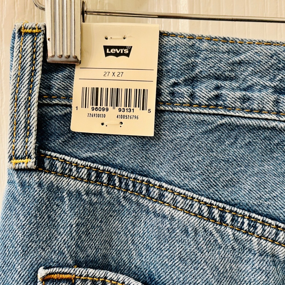 Levis Premium Ribcage Straight Ankle Jeans Women 27x27 In the Middle Blue Denim - Picture 4 of 14